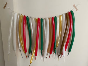 Balloon garland - Christmas