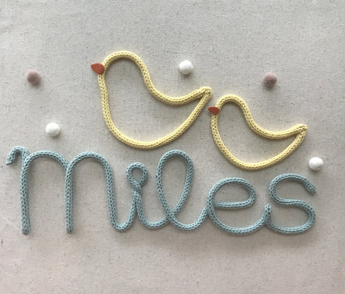 Knit Lettering